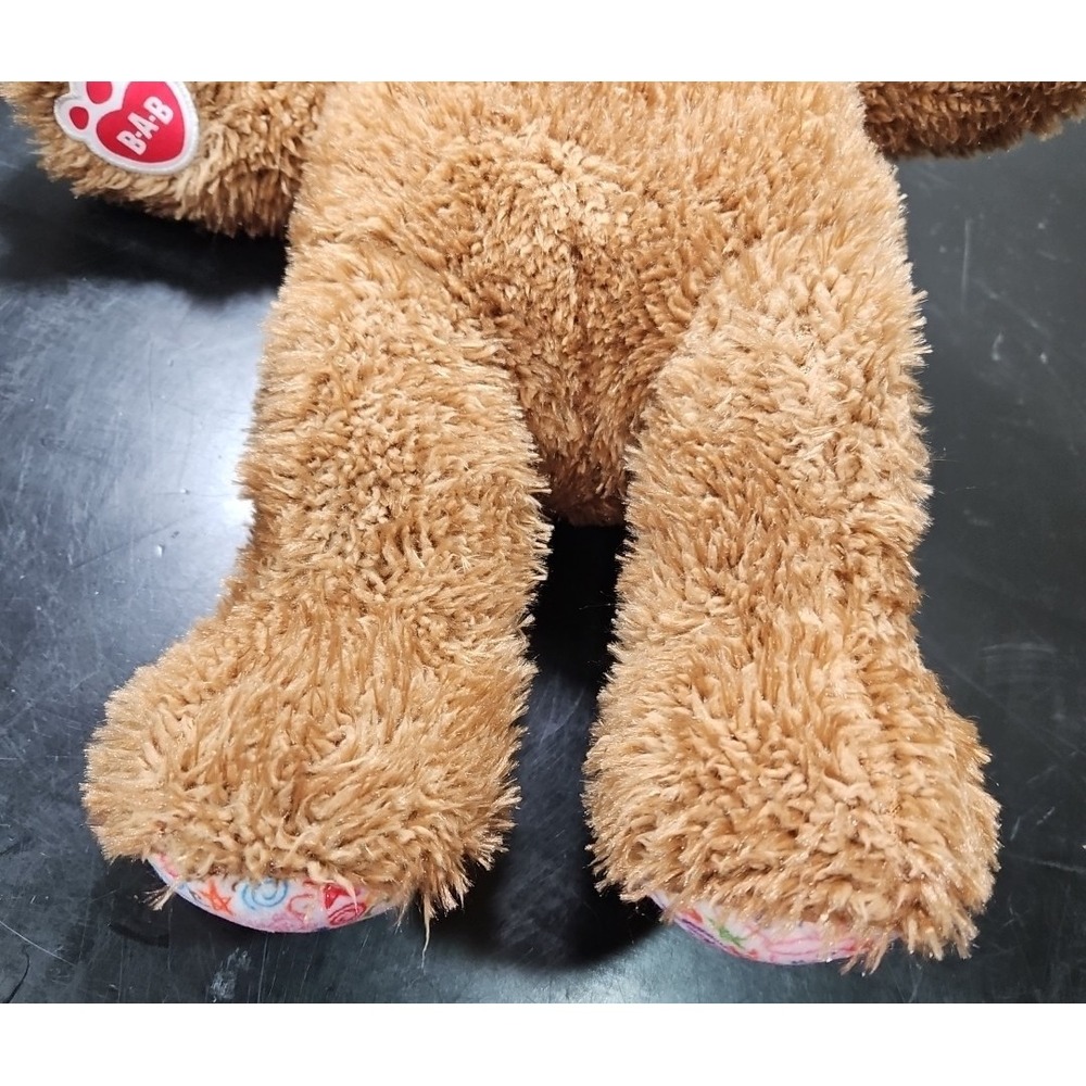 Build A Bear Hearts n Hugs Doodle Paws Brown Teddy Plush Red Heart BAB 2022 *EUC - Picture 6 of 16